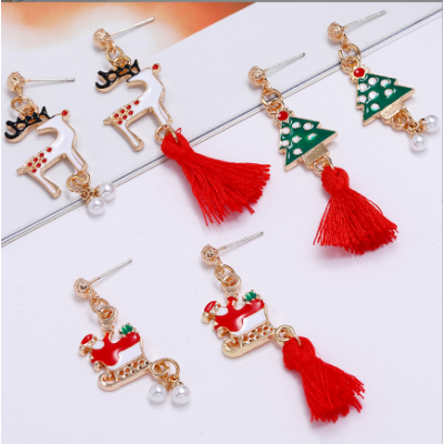 Cute Christmas Tree Earrings