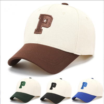 P Letter Baseball Cap Hat