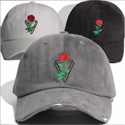 Rose Baseball Cap Hat