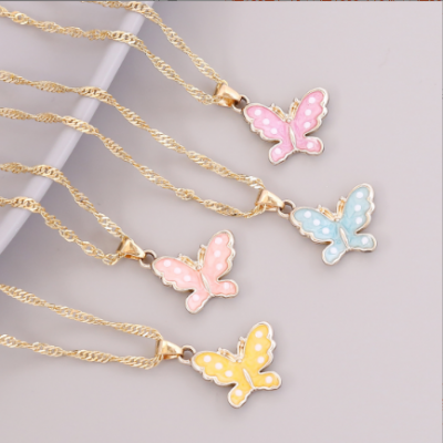 Women Ins Butterfly Necklaces