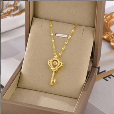 Women Fashion Key Necklaces