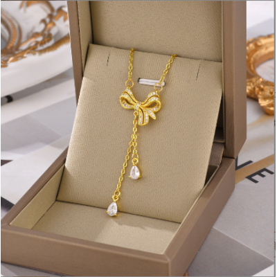 Women Bow Tie Necklaces