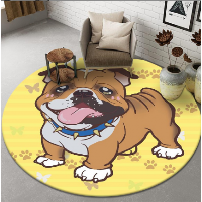 80cm Dog Round Rug Carpet