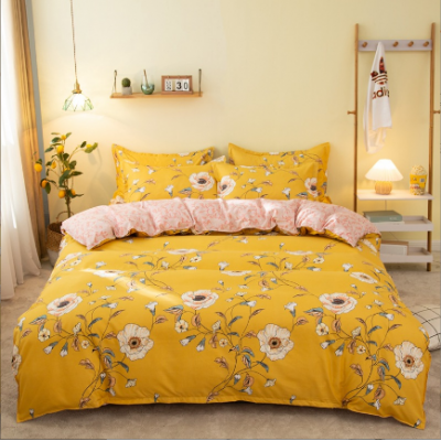 4PCS Flower Bedding Sheet Set