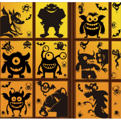 Halloween Window Stickers