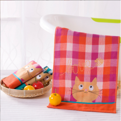 Kids Cute Cat Hand Towels