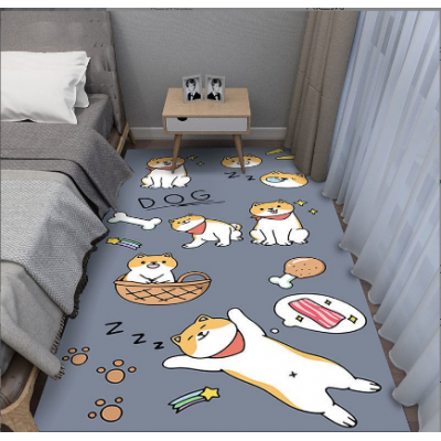 Cute Dog Bedroom Mats Carpet