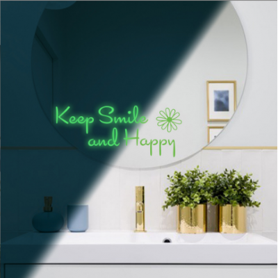 Keep Smile Happy Wall Stickers