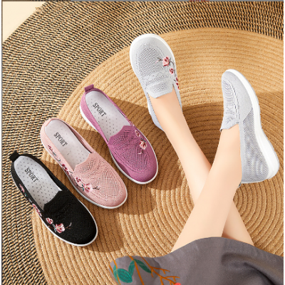 Women Flower Loafer Shoes