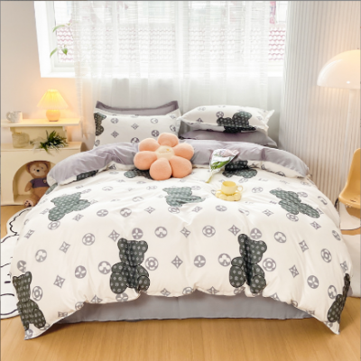 4Pcs Bear Bedding Sheet Set