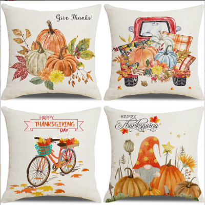 Thanksgiving Day Cushion Cover