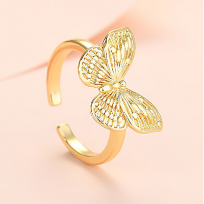 Butterfly Adjustable Ring