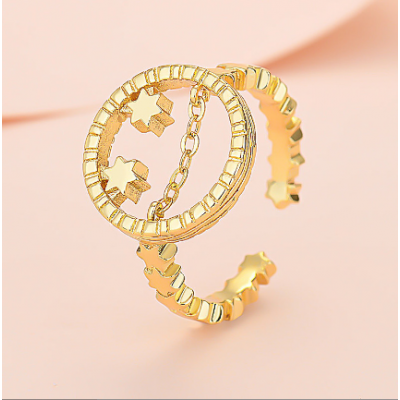 Smile Face Adjustable Ring