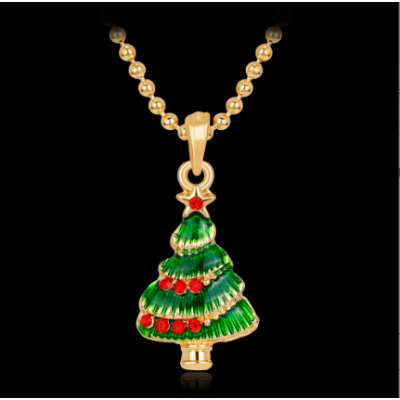 Christmas Tree Choker Necklace