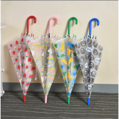 Kids Transparent Long Umbrella