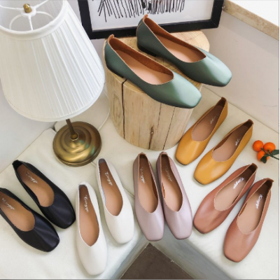 Women Pure Color PU Shoes