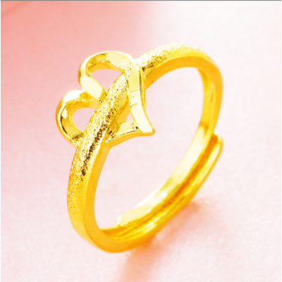 Love Shape Adjustable Ring