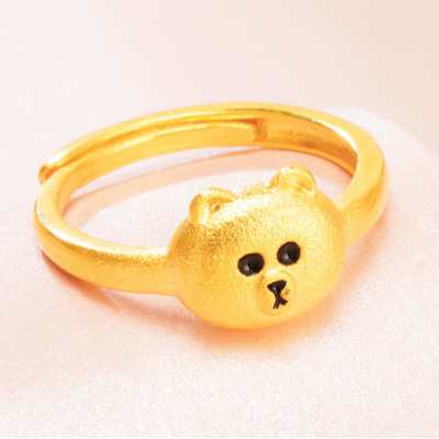 Cute Bear Adjustable Ring