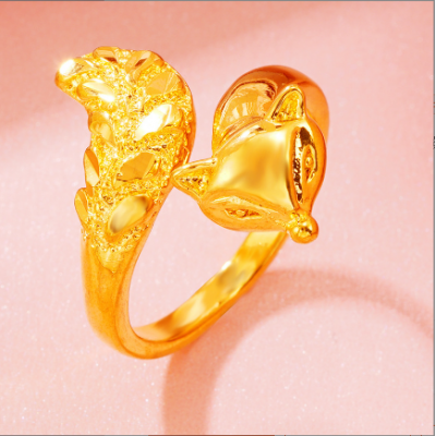 Cute Fox Adjustable Ring