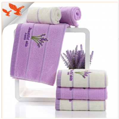 Lavender Face Hand Towels