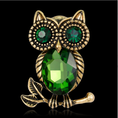 Classic Owl Shape Brooch