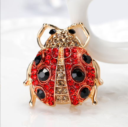 Classic Ladybug Shape Brooch