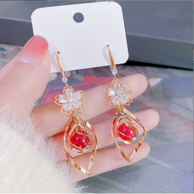 Ins Fashion Flower Earrings