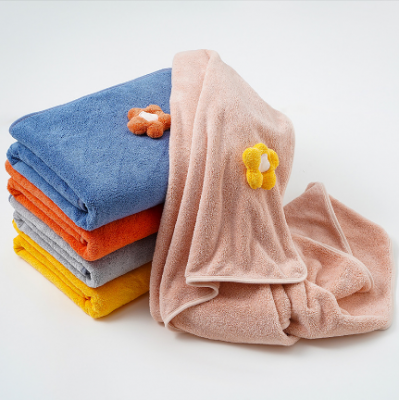 Flower Coral Fleece Face Towel