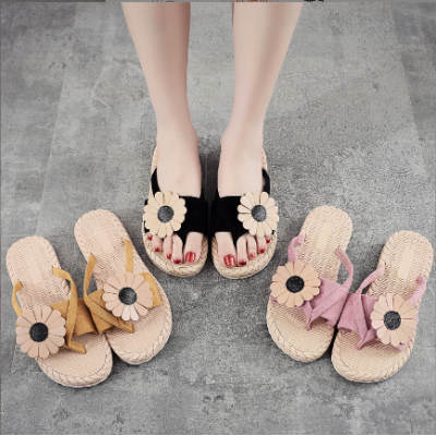 Women Flower Slippers Sandals