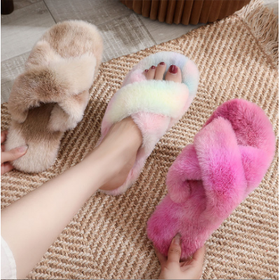 Women Plush Slippers Sandals