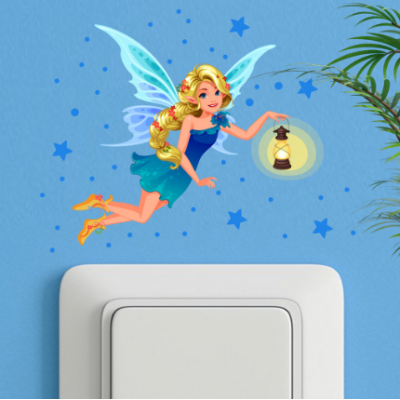 Blue Elfin Home Wall Stickers