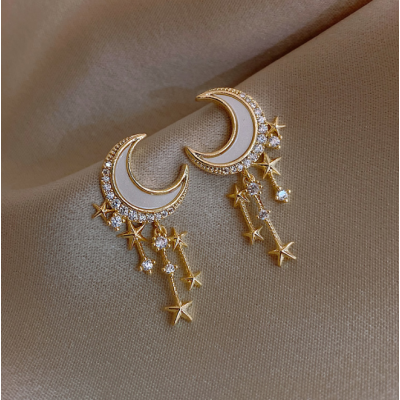 Moon Star Women Earrings