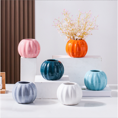 Round Flower Vase Decor