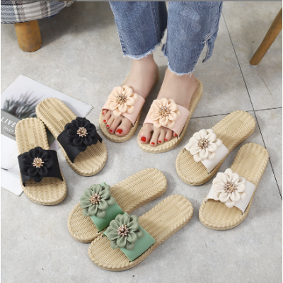 Fashion Women Flower Slippers