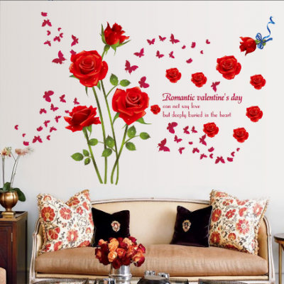 Home Rose Wall Stickers