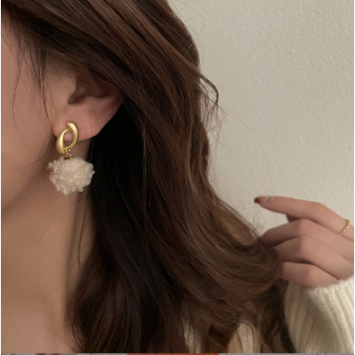 Women Plush Earrings