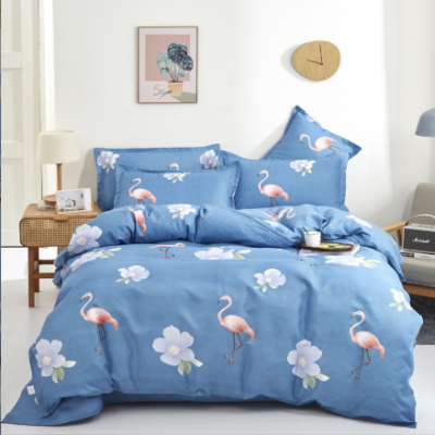 4Pcs Crane Bedding Sheet Set