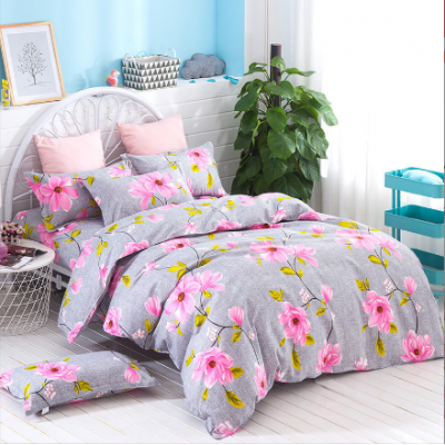 4PCS Flower Bedding Sheet Set