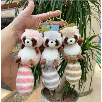 Racoon Plush Toys Keyring