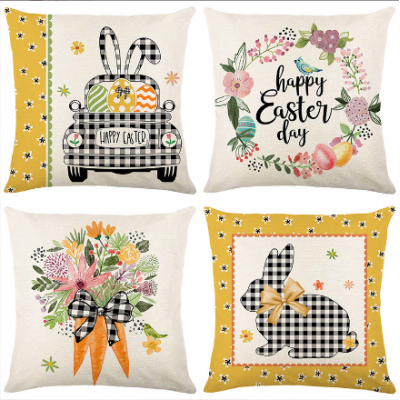 Easter Rabbit Cushion Cover