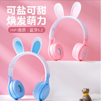 LED Rabbit Bluetooth Headphone