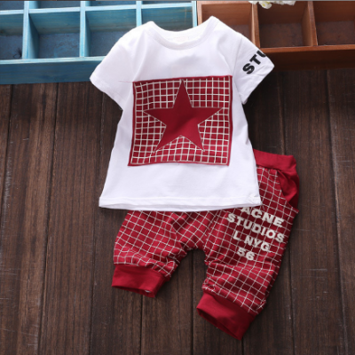 2 Pcs Kids Star Top Pants