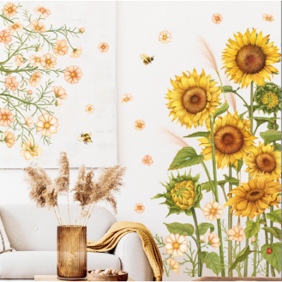 New Sunflower Wall Stickers