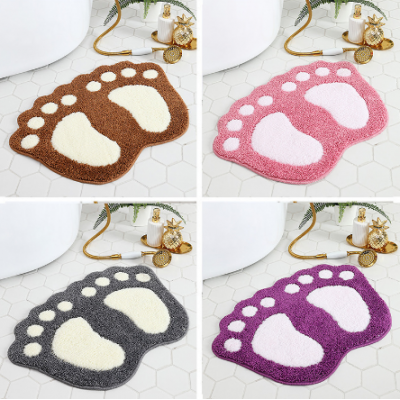 Footprint Shape Rug Mat Carpet