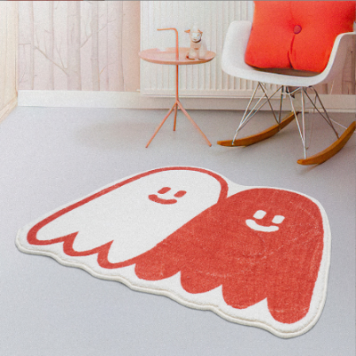 Two Ghosts Shape Mat Carpet