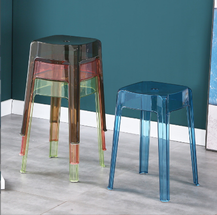 Home Transparent Chair Stool