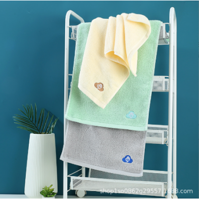 Pure Color Cloud Face Towels