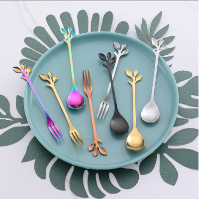 Fashion Leaf Shape Spoon