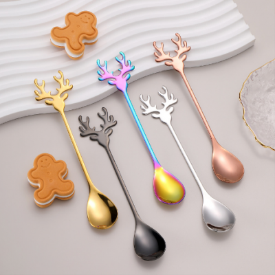 Fashion Elk Shape Spoon