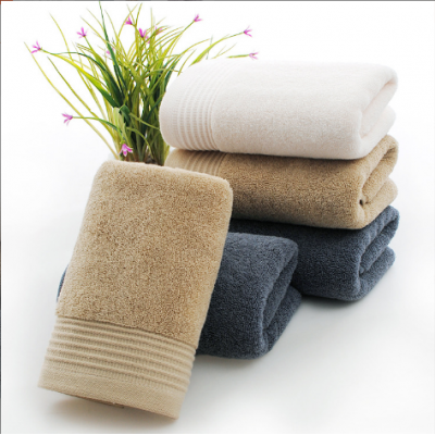 Pure Color Thick Face Towels